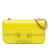 Celine B Celine Yellow Neon Yellow Calf Leather skin Cuir Triomphe Chain Shoulder Bag Italy