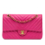 Chanel B Chanel Pink Blush Lambskin Leather Leather Medium Classic Chevron Lambskin Double Flap France