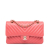 Chanel B Chanel Pink Blush Lambskin Leather Leather Medium Classic Chevron Lambskin Double Flap France