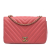 Chanel B Chanel Pink Lambskin Leather Leather Medium Chevron Lambskin Statement Flap France