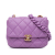 Chanel B Chanel Purple Lambskin Leather Leather Mini Quilted Lambskin Candy Chain Flap Italy