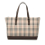 Burberry B Burberry Brown Beige Canvas Fabric House Check Tote United Kingdom