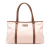 Gucci B Gucci Pink Light Pink Canvas Fabric GG Tote Italy