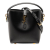 Saint Laurent B Saint Laurent Black Calf Leather Mini Shiny skin Le 37 Bucket Bag Italy