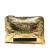 Chanel B Chanel Gold Calf Leather Metallic Crinkled skin Feministe Mais Feminine Pouch Italy