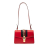 Gucci B Gucci Red Calf Leather Small Sylvie Web Satchel Italy