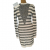 Balmain Striped Tinsel And Open-knit Mini Dress
