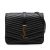 Saint Laurent B Saint Laurent Black Lambskin Leather Leather Medium Chevron Lambskin Monogram Sulpice Bag Italy