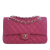 Chanel B Chanel Pink Hot Pink Lambskin Leather Leather Medium Classic Lambskin Double Flap France