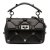 Valentino AB Valentino Black Nappa Leather Leather Medium Nappa Monochrome Roman Stud Satchel Italy
