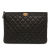 Chanel B Chanel Black Caviar Leather Leather Medium Quilted Caviar Boy O Case Clutch Italy