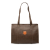 Celine B Celine Brown Dark Brown Coated Canvas Fabric Macadam Tote Italy