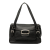 Prada B Prada Black Calf Leather Vitello Daino Pushlock Flap Italy