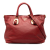 Prada B Prada Red Calf Leather Soft skin Open Convertible Shopping Tote China