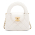Chanel AB Chanel White Calf Leather Nano Aged skin Kelly Shopper Bag France