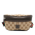 Gucci AB Gucci Brown Beige Canvas Fabric GG Web Childrens Belt Bag Italy