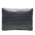 Goyard AB Goyard Blue Navy Coated Canvas Fabric Goyardine Senat GM France