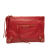 Balenciaga AB Balenciaga Red Calf Leather Veau Motocross Classic Metallic Edge Clutch Italy