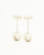 Chanel Coco Mark Dangling Pearl Earrings