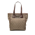 Fendi B Fendi Brown Canvas Fabric Zucchino Tote Italy