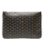 Goyard AB Goyard Black Coated Canvas Fabric Goyardine Senat MM France