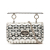 Valentino B Valentino Silver Patent Leather Leather Small Patent Rockstud Spike Satchel Italy