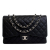 Chanel AB Chanel Black Caviar Leather Leather Maxi Classic Caviar Double Flap France
