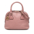 Gucci B Gucci Pink Calf Leather Mini GG Charm Dome Satchel Italy