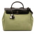 Hermès B Hermès Green Olive Green with Brown Dark Brown Canvas Fabric Toile Herbag Zip 31 France