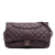 Chanel AB Chanel Purple Plum Caviar Leather Leather Jumbo Quilted Iridescent Caviar Easy Flap Italy