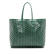 Goyard B Goyard Green Coated Canvas Fabric Goyardine Saint Louis PM France