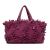 Bottega Veneta Purple Nappa Intrecciato Patchwork Lido Fringe Tote Italy