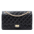 Chanel B Chanel Black Calf Leather Reissue 2.55 Aged skin Double Flap 226 France