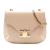 Celine AB Celine Brown Beige Calf Leather Teen Shiny skin Triomphe Besace Clea Chain Crossbody Italy