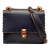 Fendi B Fendi Blue Navy Calf Leather Small Scalloped Kan I Crossbody Italy