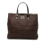 Fendi B Fendi Brown Dark Brown Canvas Fabric Zucchino Tote Italy