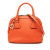Gucci AB Gucci Orange Dark Orange Calf Leather Mini GG Charm Dome Satchel Italy