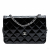 Chanel WOC Patent Leather Quilted Flap Crossbody Black
