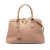 Prada B Prada Brown Nude Saffiano Leather Medium Lux Promenade Satchel Italy