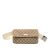 Gucci B Gucci Brown Beige Canvas Fabric GG Flap Belt Bag Italy