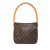 Louis Vuitton B Louis Vuitton Brown Monogram Canvas Fabric Monogram Looping MM France