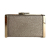 Jimmy Choo J Box Dusty Glitter Texture Metal Clutch Ice