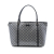 Gucci AB Gucci Gray Coated Canvas Fabric Medium GG Crystal Joy Tote Italy