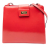 Ferragamo B Ferragamo Red Calf Leather Crossbody Italy