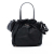 Prada B Prada Black Nylon Fabric Tessuto Logo Bow Satchel Italy