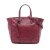 Gucci B Gucci Red Maroon Calf Leather Small Guccissima Bree Satchel Italy