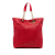 Christian Dior B Dior Red Lambskin Leather Leather Large Woven Lambskin Lady Dior Soft Shopping Tote Italy