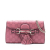 Gucci AB Gucci Pink Calf Leather Small Guccissima Emily Crossbody Italy
