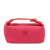 Hermès AB Hermès Pink Hot Pink with Red Dark Red Canvas Fabric Small Toile Bride A Brac Case France