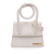 Jacquemus B Jacquemus White Ivory Calf Leather Le Chiquito Noeud Italy